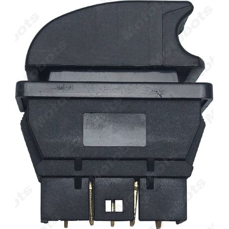Interrupteur simple de lève-vitre électrique pour camion General Motors 12V-24V (type à crochet), bouton de lève-vitre, ligne droite, 5 broches (1/4)