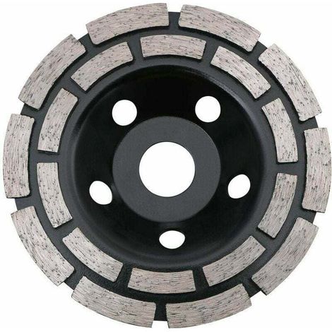 Diamantscheibe, Diamant-Schleifscheibe 125 mm zum Schleifen von Beton, universelle Diamant-Schleifscheibe zum Schleifen von Beton, Stein, Granitestrich, Mauerwerk, universeller Einsatz 56Vingt  FLITI