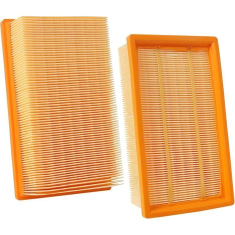 Lot de 2 filtres pour aspirateur Bosch Gas 35 L, M SFC, AFC Professional, plissés plats pour NT 25/1 Ap (1/4)