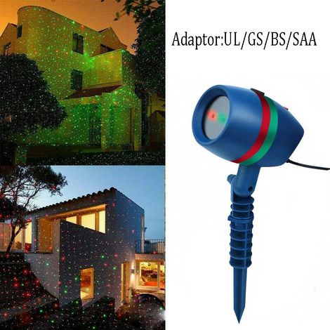 Laser show Noël extérieur – Effets lumière stroboscope – Idéal pour fêtes et TV produits-lot de 2 (1/5)