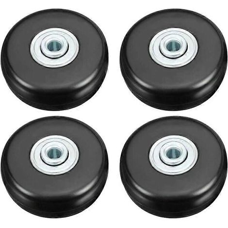 Roulettes pour valise, roulettes de réparation pour valise, charge lourde, 50 mm, silencieuses, en caoutchouc, pivotantes, universelles, lot de 4 pour valises. (1/5)