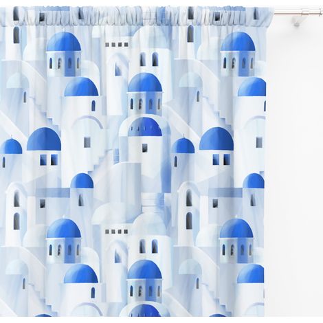 TENDA SANTORINI blu cm.150X280 confezionata MADE in ITALY (1/5)
