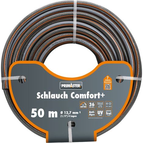 Primaster Gartenschlauch Comfort+ 50 m Ø 12,7 mm (1/2) (1/2)