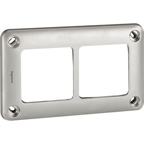 Plaque 2 postes Soliroc IK10 LEGRAND 077852 (1/4)