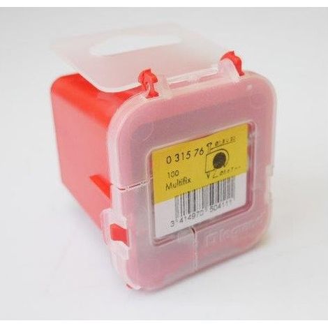 attache grise pour cable diametre 5 a 7 mm multifix legrand, sachet de 100 pieces
