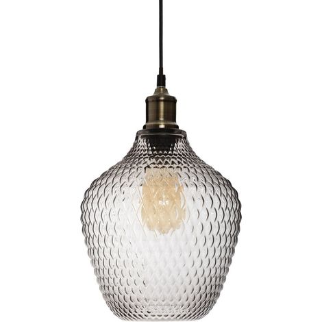 Suspension en verre fumé Omaha H25 (1/4)