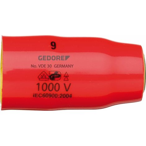 Gedore VDE 30 8 VDE-Steckschlüsseleinsatz 3/8" 6-k ant 8 mm (1/5)