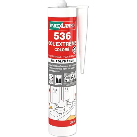 536 COL'EXTREME BLANC 290ML pour banc, panneau extrudé, toutes surfaces