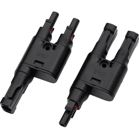 Solarpanelanschluss, wasserdicht, einfach zu bedienen, 2 in 1 Adapter (1/2)