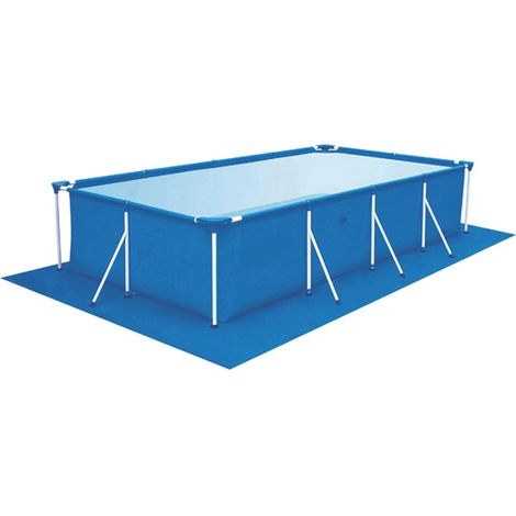 Tapis de sol de piscine, 3 x 5 m, pliable, en polyéthylène, tapis de sol, rectangulaire, film de sol pour différentes piscines gonflables