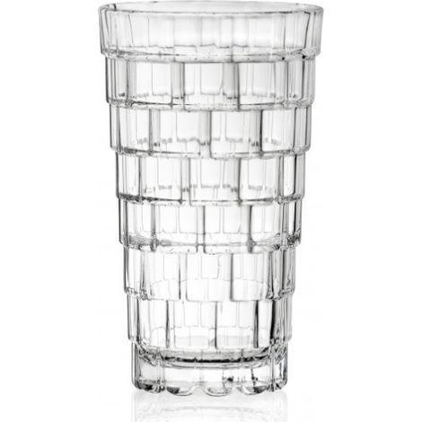 Set di 6 bicchieri bibita "Stack" in Luxion, Servizio da tavola elegante, 100% Made in Italy, capacit38,8 cl (1/3)