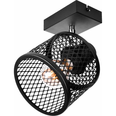 BASKET 1 Lampada da soffitto e parete - Industriale, metallo, 1xE27 (1/5)