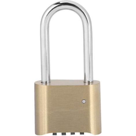 Cadenas à Combinaison à 4 Chiffres, Serrure à Combinaison pour Bagages, Cadenas à Verrouillage étanche en Laiton pour L'école, Gymnase, Casier de Hangar Extérieur (1/5)