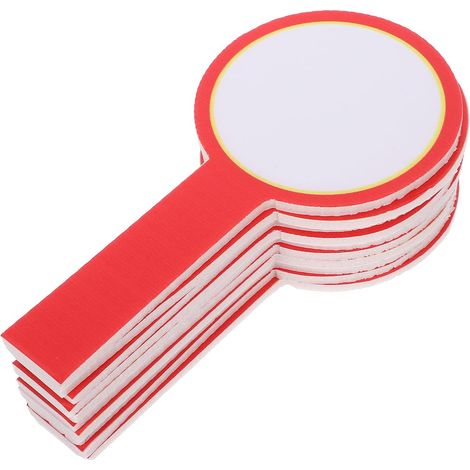 10pcs Planche à Bras Rouge en Plastique, Tableau Blanc Portatif Surface Effaçable, pour Événements Sportifs et Notation (1/5)