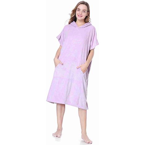 Peignoir de bain à séchage rapide, cape polaire, peignoir de surf et de plongée à capuche, serviette de bain, poncho de plage, peignoir d'intérieur chaud et coupe-vent pour hommes et femmes (1/3)
