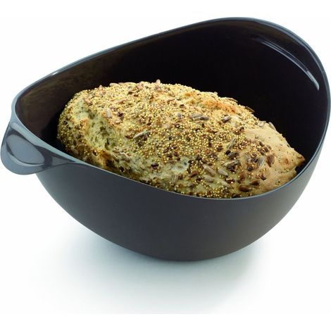 Lékué Ciotola per pane fatto in casa, piccola, colore: marrone (1/5)