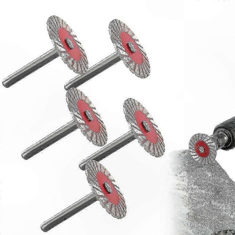 Disque diamanté à tige de 6 mm pour la découpe de carrelage, granit, marbre et céramique (1/4)