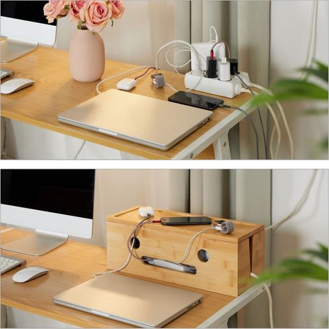 Kabelbox aus bambus (1/5)
