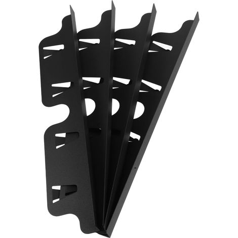 4-Piece Black Stove Protector Set, Countertop Gap Covers for Kitchen Decoration and Protection, Easy to Install and Clean, Keeps Cleanliness Between Stoves (1/5)