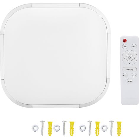 plafonnier led-Luminaire LED Plafonnier Carré - Éclairage Salon et Chambre avec Gradation Continue (18W, 85-265V) (1/5)