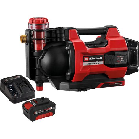 EINHELL Pompe de jardin sans fil automatique AQUINNA 18/30 F LED AUTOMATIC Kit (1x 4,0 Ah) (1/5)