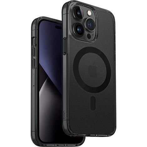 Custodia UNIQ LifePro Xtreme per iPhone 14 ProMax 6.7" con ricarica Magclick, colore nero/grigio fumé. (1/5)
