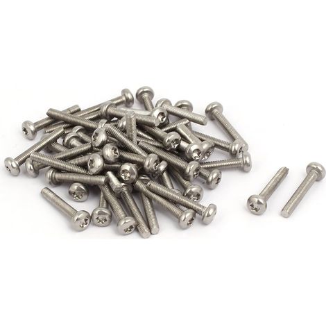 M3x18mm 304 Edelstahlknopfkopf-Torx-Schrauben Elément fixation 50St (1/3)
