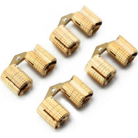4x Zylinderscharnier Charnière Laiton Einbohrscharnier Charnière 8mm (1/5)