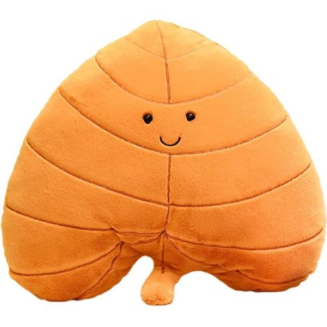 Cuscino morbido a forma di cuore con foglie, peluche a forma di cuore con foglie, peluche a forma di cuore con foglie, decorazione per la casa, regalo di compleanno - Crezuo