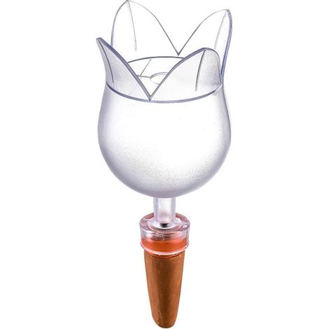 Système d'arrosage automatique pour plantes, picots auto-arrosants, système de goutte-à-goutte avec indicateur de niveau transparent en forme de tulipe, pour jardin d'intérieur, en ABS et terre cuite,
