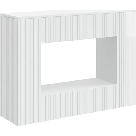 Mesa Consola Alto Brillo 101 x 29 x 74 cm Madera de ingeniería vidaXL