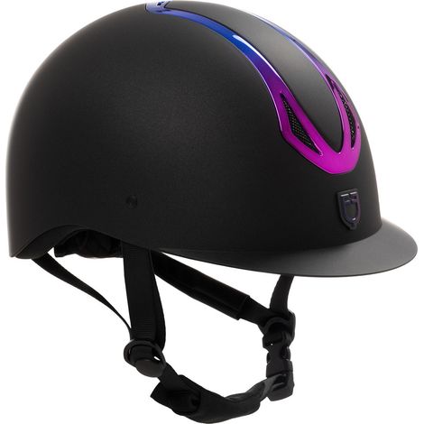 TAGLIA M EQUESTRO Cap Azael NERO - IRIDESCENT CASCO EQUITAZIONE (1/3)