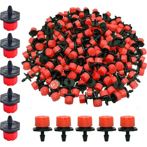100Pcs Goutteur Irrigation,Goutteurs Réglable Système d'irrigation, Arrosage Goutte à Goutte pour Plante Serres Potager Gazon DIY Jardin (1/5)
