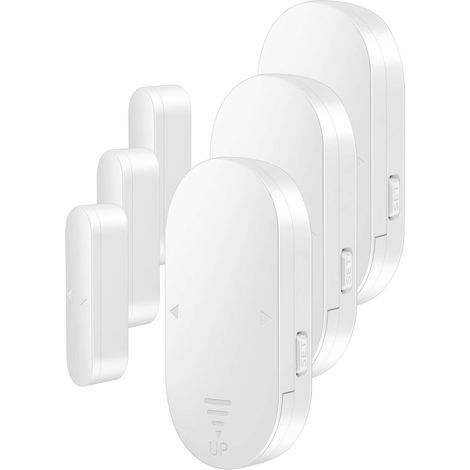 3 allarmi per porte e finestre con ritardo, innesco magnetico a doppio lato adesivo, senza fili, sensore di sicurezza domestica (1/5)