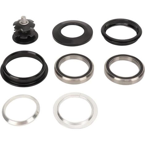 Jeu de direction de vélo 44 mm en alliage d'aluminium étanche à double roulement pour pivot droit, pièces de vélo encastrées pour VTT et vélo de route (1/5)