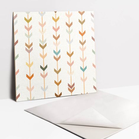Carrelage autocollant - Vinyle - composition Boho 9x30x30 (1/5)