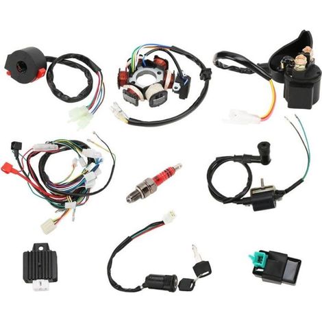 Fascio di Cavi, Fascio di Cavi Quad CDI Sostituzione del Fascio di Cavi per Quad 50cc Dirt Bike Go Kart Ricambi (1/5)