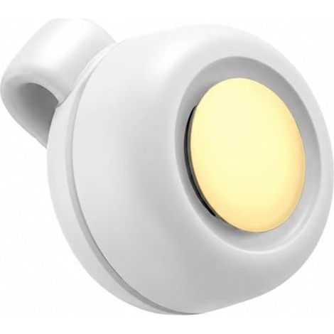 Mini clip-on fan, bladeless fan, attaches to shirt - 360° rotation angle (white). (1/5)