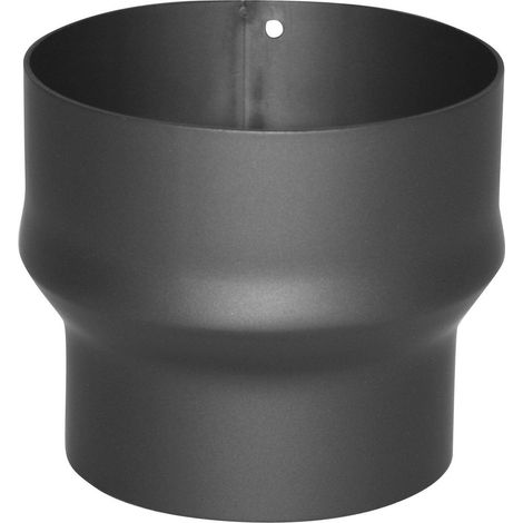 Raccord de Réduction, Tuyau de Poêle env. 2 mm, Ø env. 150 mm/180 mm, Tuyau de Raccordement, Tube de réduction, Gris (1/2)