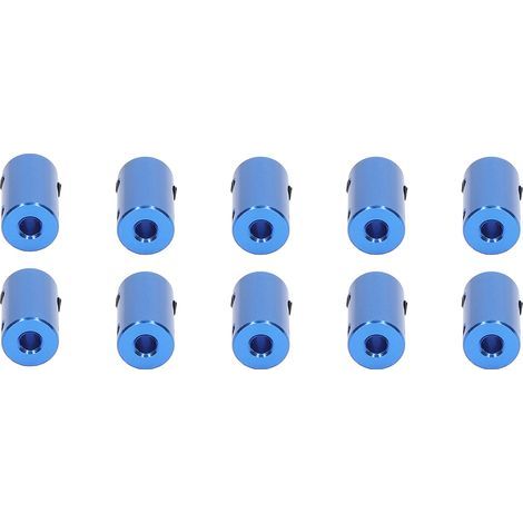 10 Stück Wellenkupplung für Schrittmotoren, 14 mm Durchmesser, 25 mm Länge, Verbindungsstück 5 x 8 mm / 0,2 x 0,31 Zoll, blau (1/5)