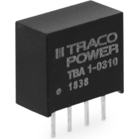 TracoPower  TBA 1-0510 Convertitore DC/DC da circuito stampato 260 mA 1 W Num. uscite: 1 x (1/2)