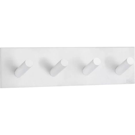 Smedbo Design Viererhakenleiste in matt Weiss, Selbstklebend BX1096 (1/4)