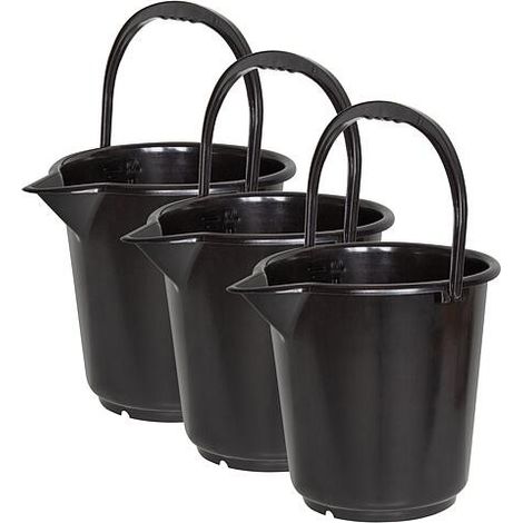 Seau industriel 17 L avec bec verseur, cond. 3 pièces
