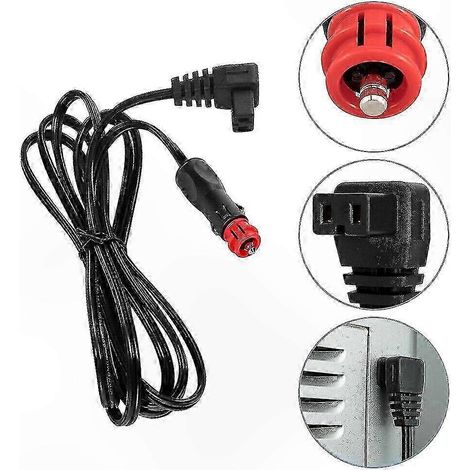Câble de connexion 12V 2M pour glacières électriques portables SZRH A-J, fil d'alimentation robuste, accessoire de rechange compatible, longueur 2 mètres (1/5)