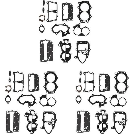 Satz mit 3 Dichtungen für Johnson/Evinrude 25/35 PS 2-Zylinder-Motorblock - Art.-Nr. 433941 18-4307 (1/5)