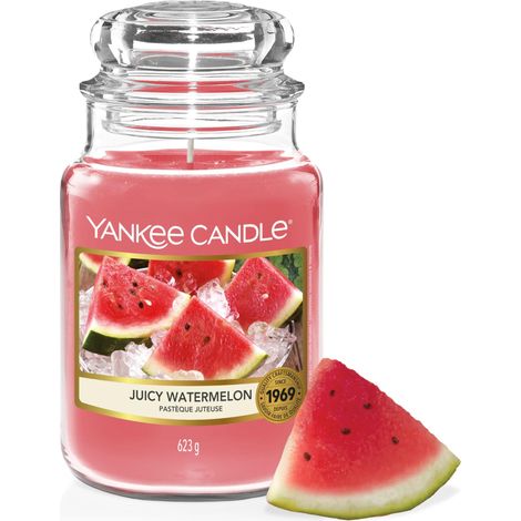 Grande Bougie en Jarre, Parfum Pastèque Juteuse, 623 g (1/5)