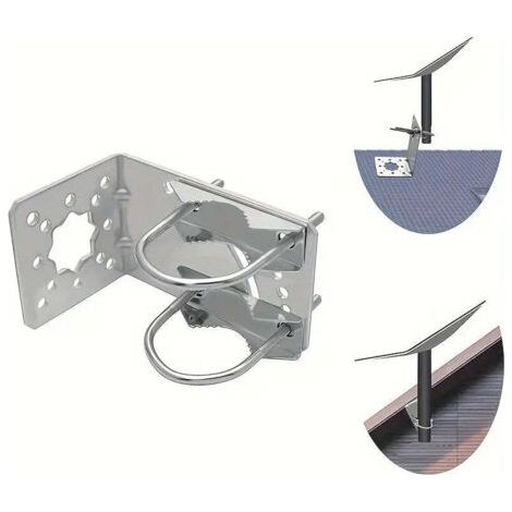 Support d'antenne Starlink V2 en acier inoxydable – Installation facile sur toit ou mur – Angle d'inclinaison réglable pour réception optimale