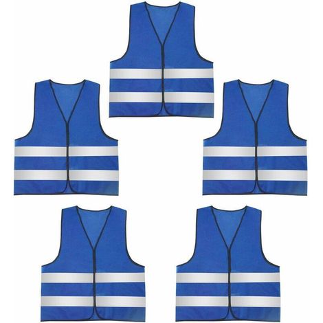 Gilet de sécurité, gilet de sécurité break, gilet réfléchissant, orange 4 pièces (1/4)