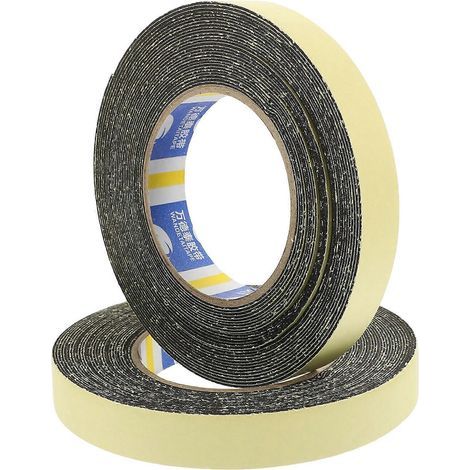 rouleaux de mousse, rubans adhésifs simple face, rubans d'étanchéité en mousse EVA pour l'insonorisation-1000X2cm-Black (1/4)