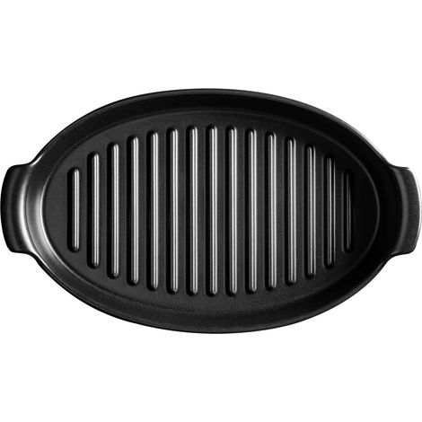 Plat Poisson BBQ Emile Henry en ceramique fusain (1/4)